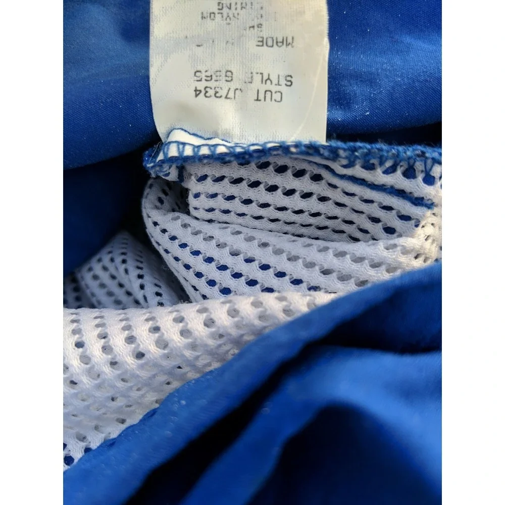 Vintage Swingster‎ Blue Dunlop Tire Full Zip Jacket Size XL Made In USA